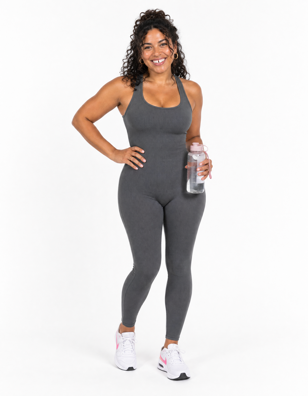 Women's Seamless Long-Sleeve Yoga Jumpsuit